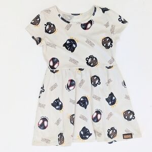 Girls' Marvel x Nikkolas Smith Trio Print Dress Beige Character